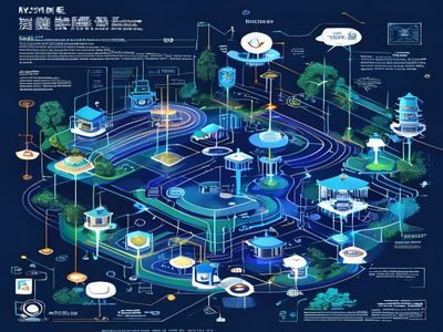 亚洲无马一区技术架构示意图，展示CDN节点分布与内容分发流程，深蓝科技风格专业图示